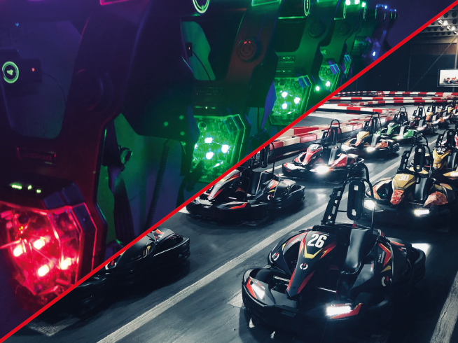 Combo-package Lasertag & Karting