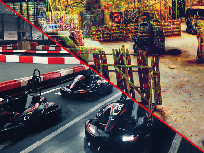 Combo-package Karting & Paintball